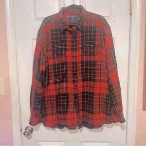 POLO Sport Ralph Lauren Red Plaid Men’s Button Down Lng Sleeve Shirt XXL Holiday